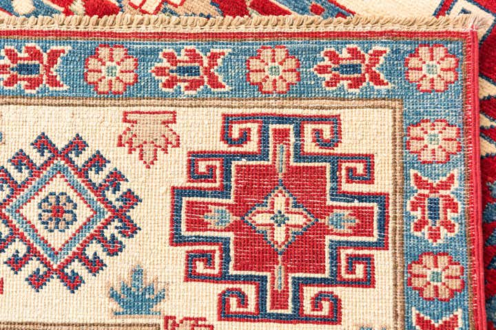 6' 7 x 9' 9 Hand Knotted Kazak Rug