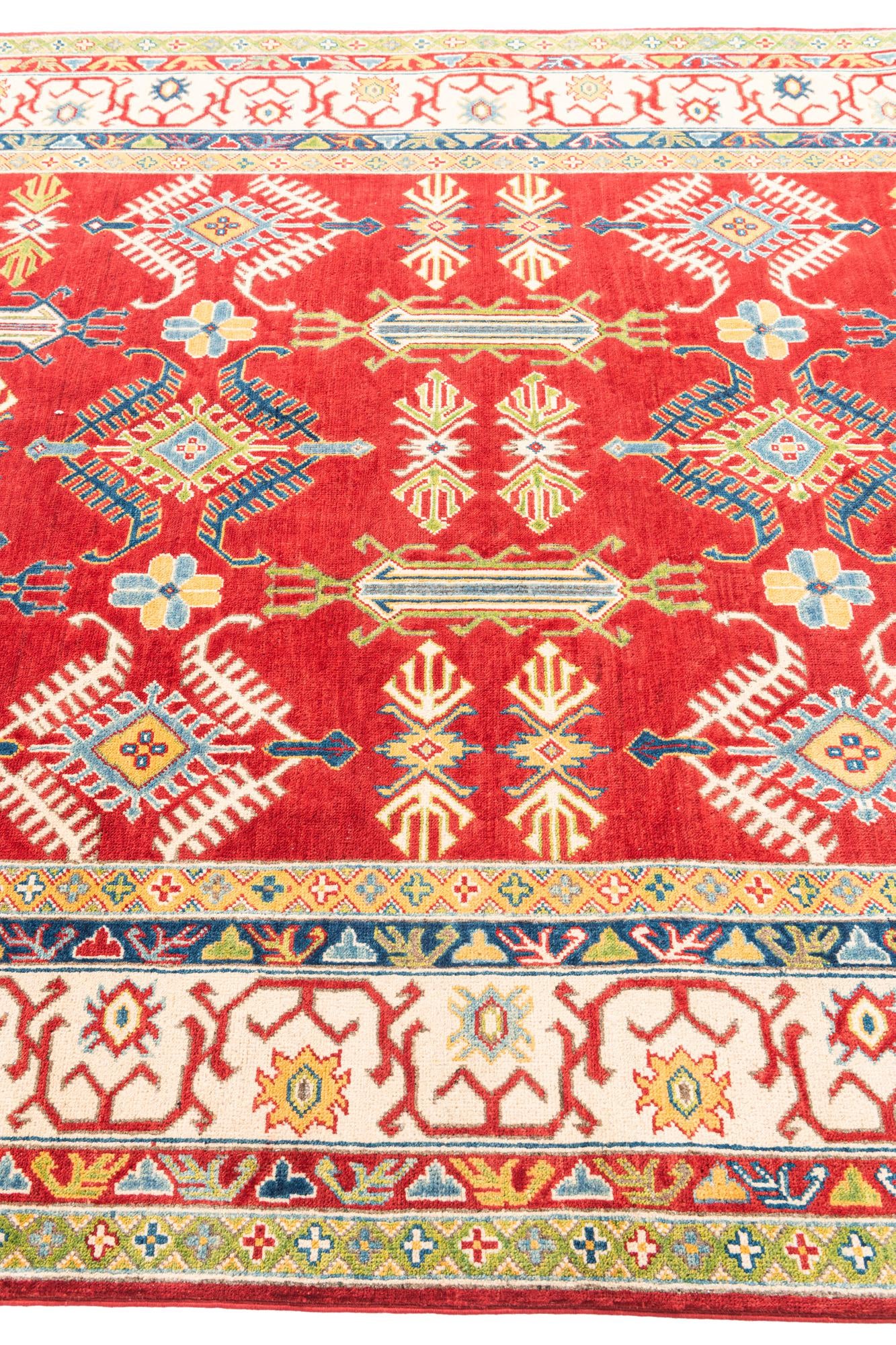 6' 5 x 9' 8 Hand Knotted Kazak Rug