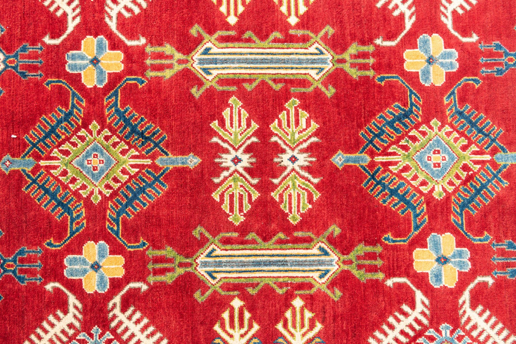 6' 5 x 9' 8 Hand Knotted Kazak Rug