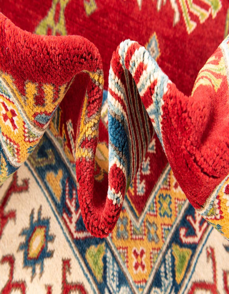 Detail image of 6' 5 x 9' 8  Hand Knotted Kazak Rug