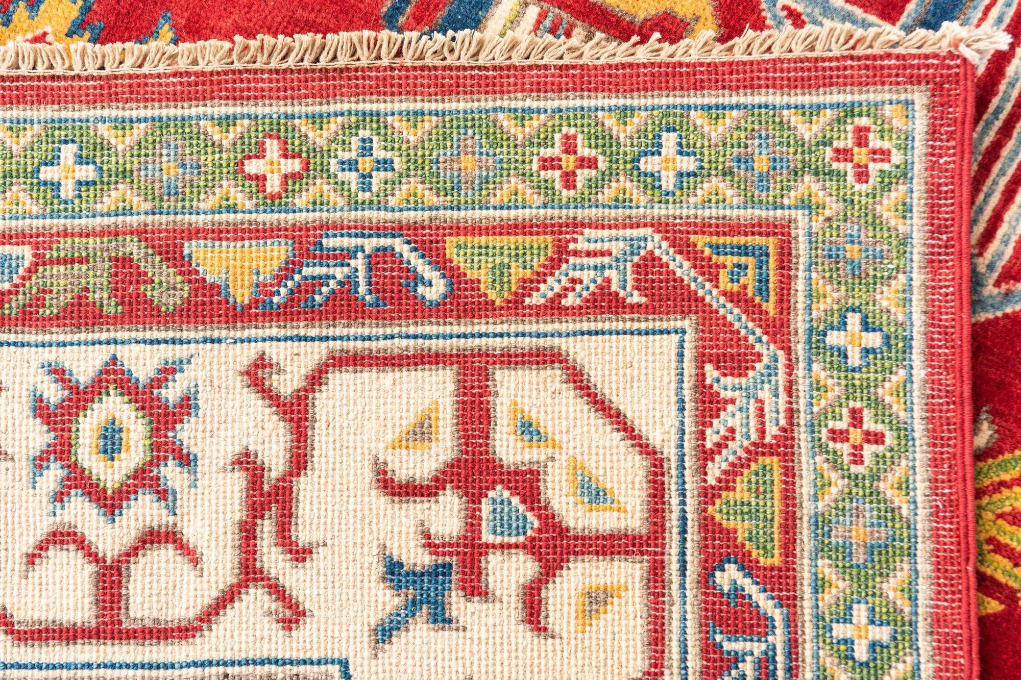 6' 5 x 9' 8 Hand Knotted Kazak Rug