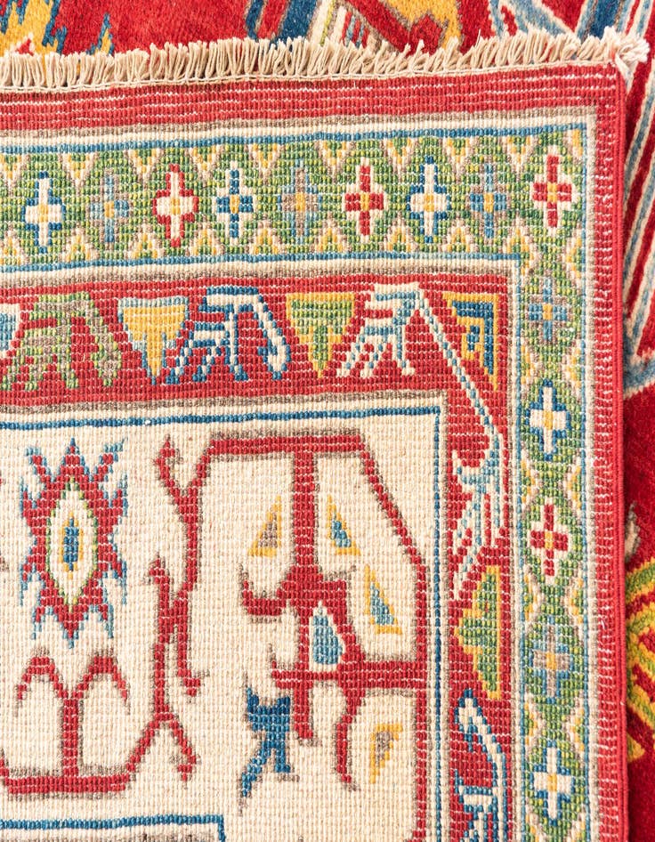 Detail image of 6' 5 x 9' 8  Hand Knotted Kazak Rug