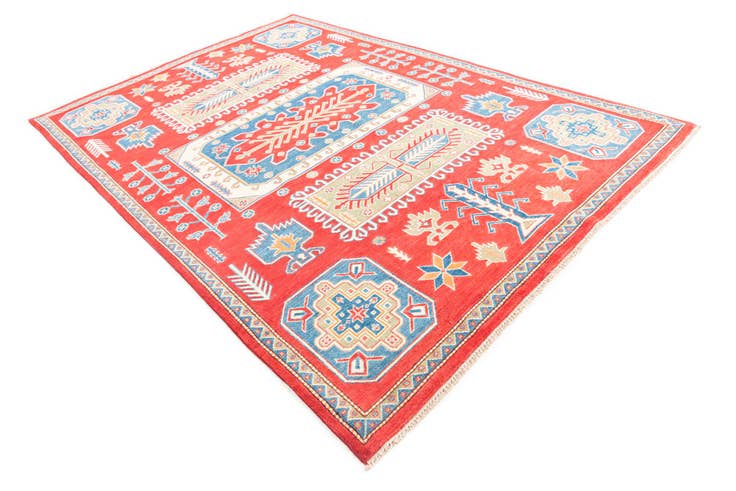 Detail image of 6' 8 x 9' 10 Hand Knotted Kazak Rug