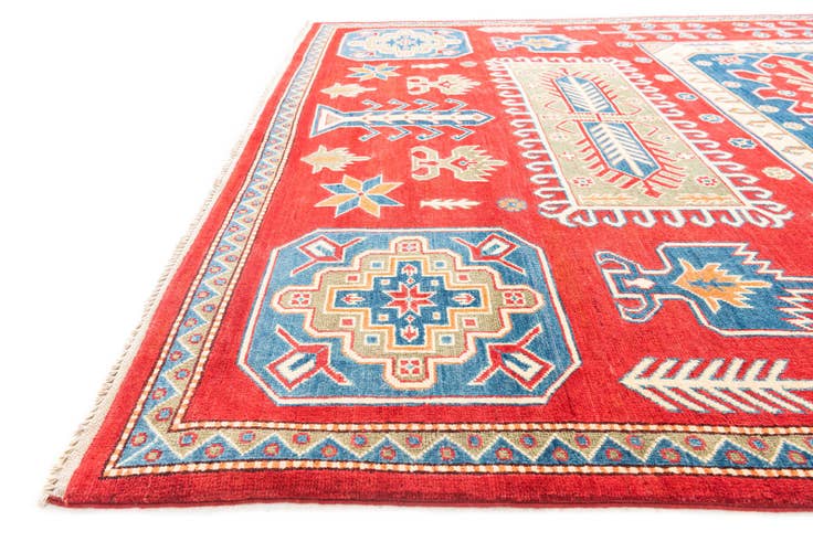 Detail image of 6' 8 x 9' 10 Hand Knotted Kazak Rug