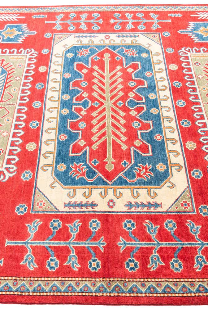 6' 8 x 9' 10 Hand Knotted Kazak Rug