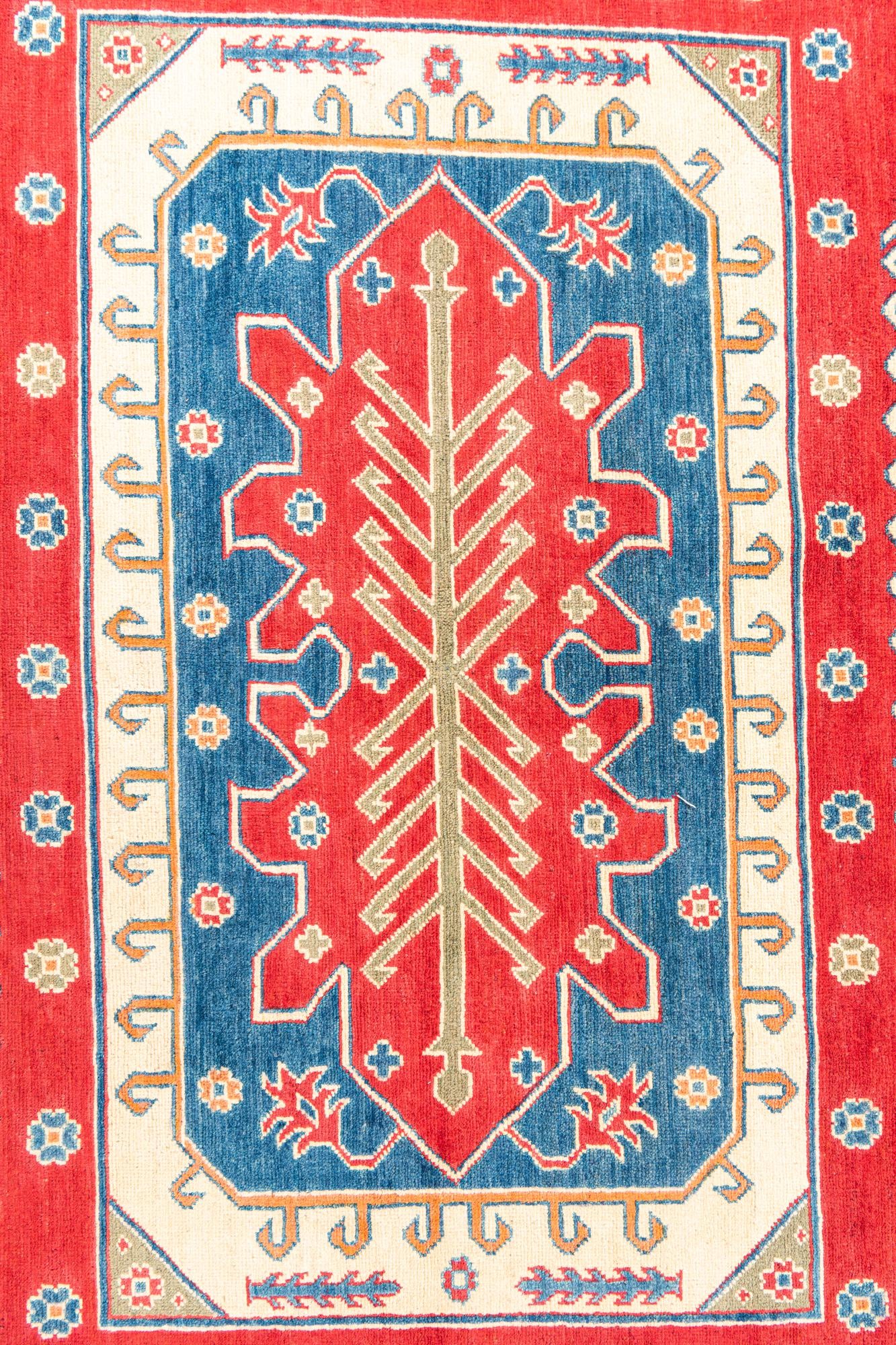 6' 8 x 9' 10 Hand Knotted Kazak Rug