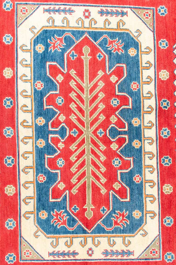 6' 8 x 9' 10 Hand Knotted Kazak Rug