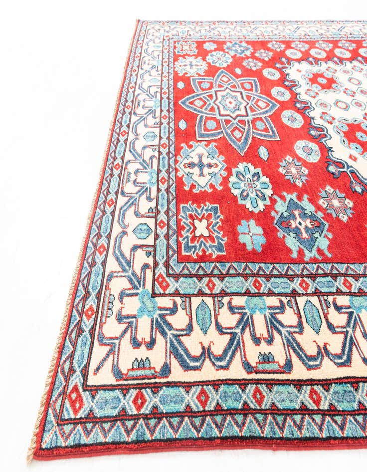 Detail image of 6' 10 x 9' 9 Hand Knotted Kazak Rug