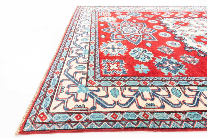 6' 10 x 9' 9 Hand Knotted Kazak Rug