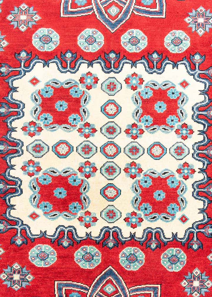 6' 10 x 9' 9 Hand Knotted Kazak Rug