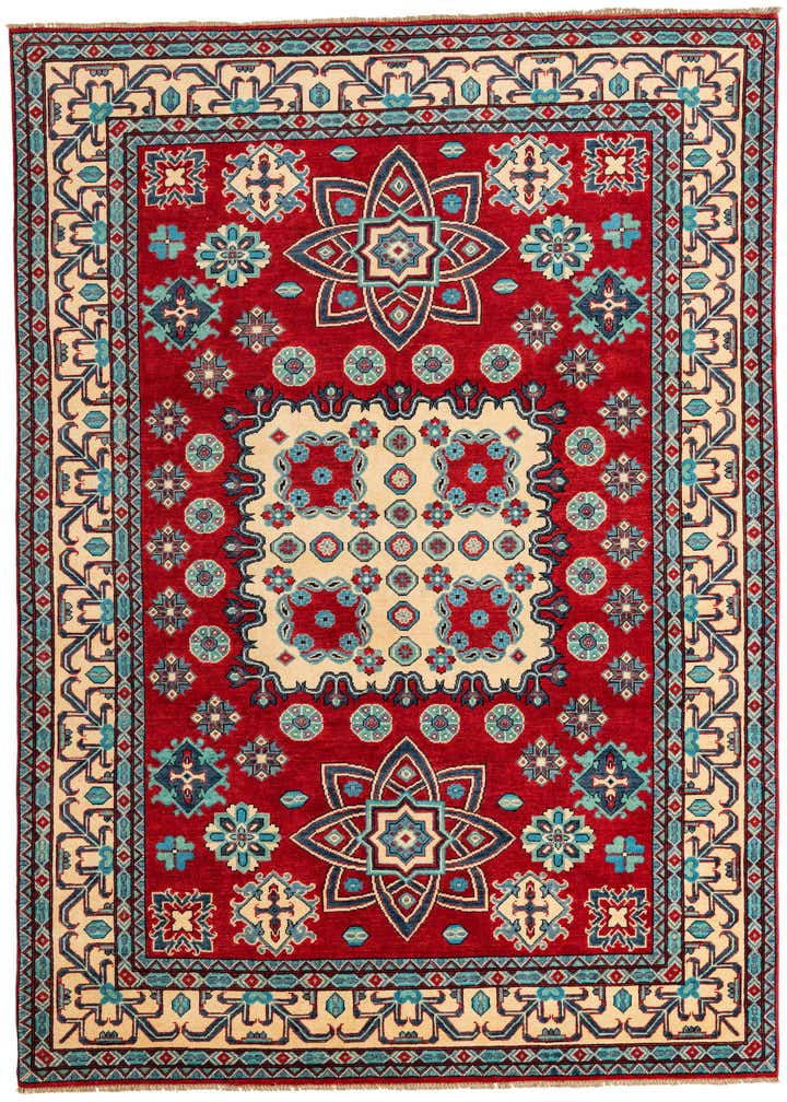 6' 10 x 9' 9 Hand Knotted Kazak Rug