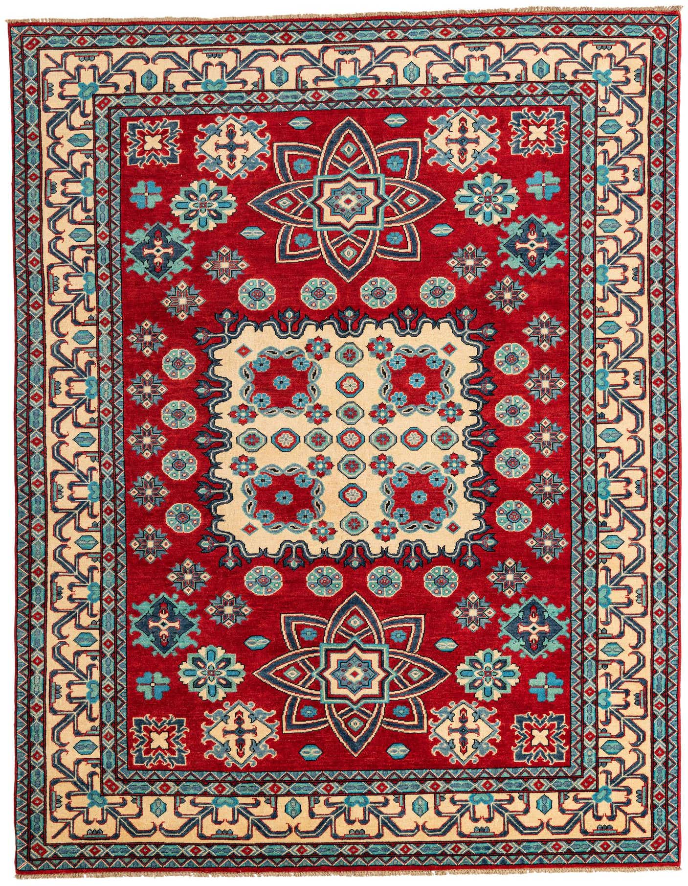 6' 10 x 9' 9 Hand Knotted Kazak Rug