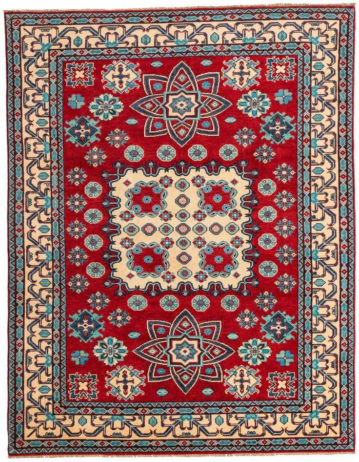 Detail image of 6' 10 x 9' 9 Hand Knotted Kazak Rug