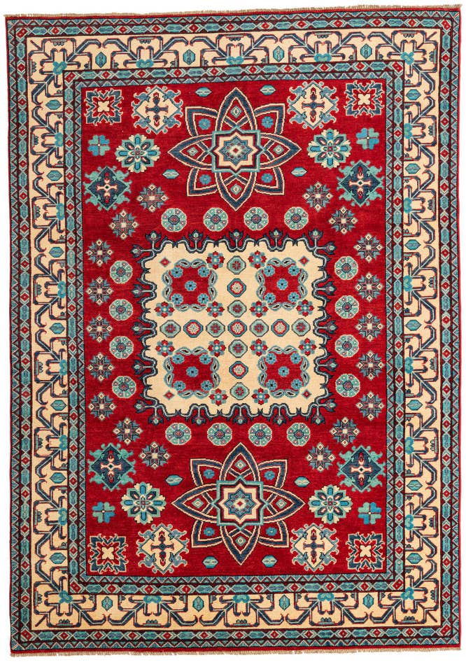 Detail image of 6' 10 x 9' 9 Hand Knotted Kazak Rug
