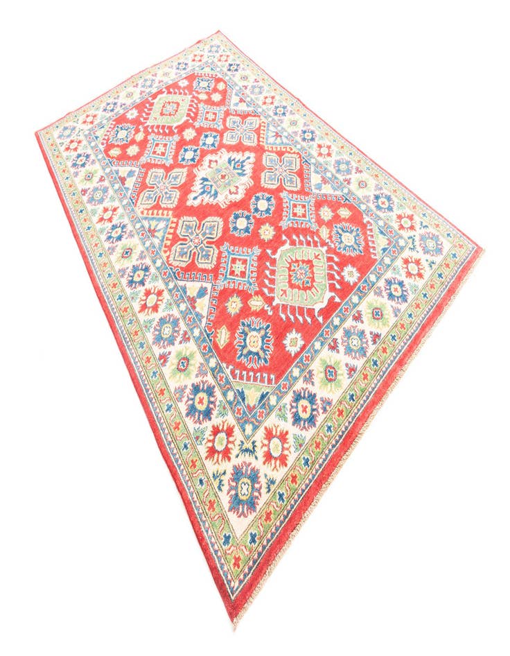 Detail image of 5' 10 x 9' 2  Hand Knotted Kazak Rug