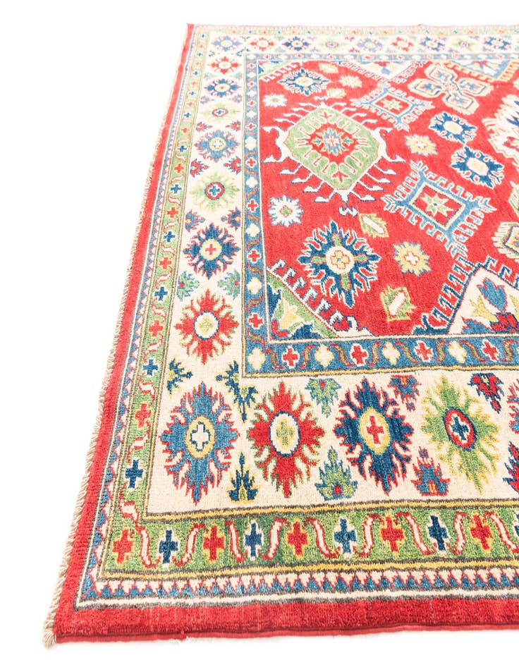 Detail image of 5' 10 x 9' 2  Hand Knotted Kazak Rug