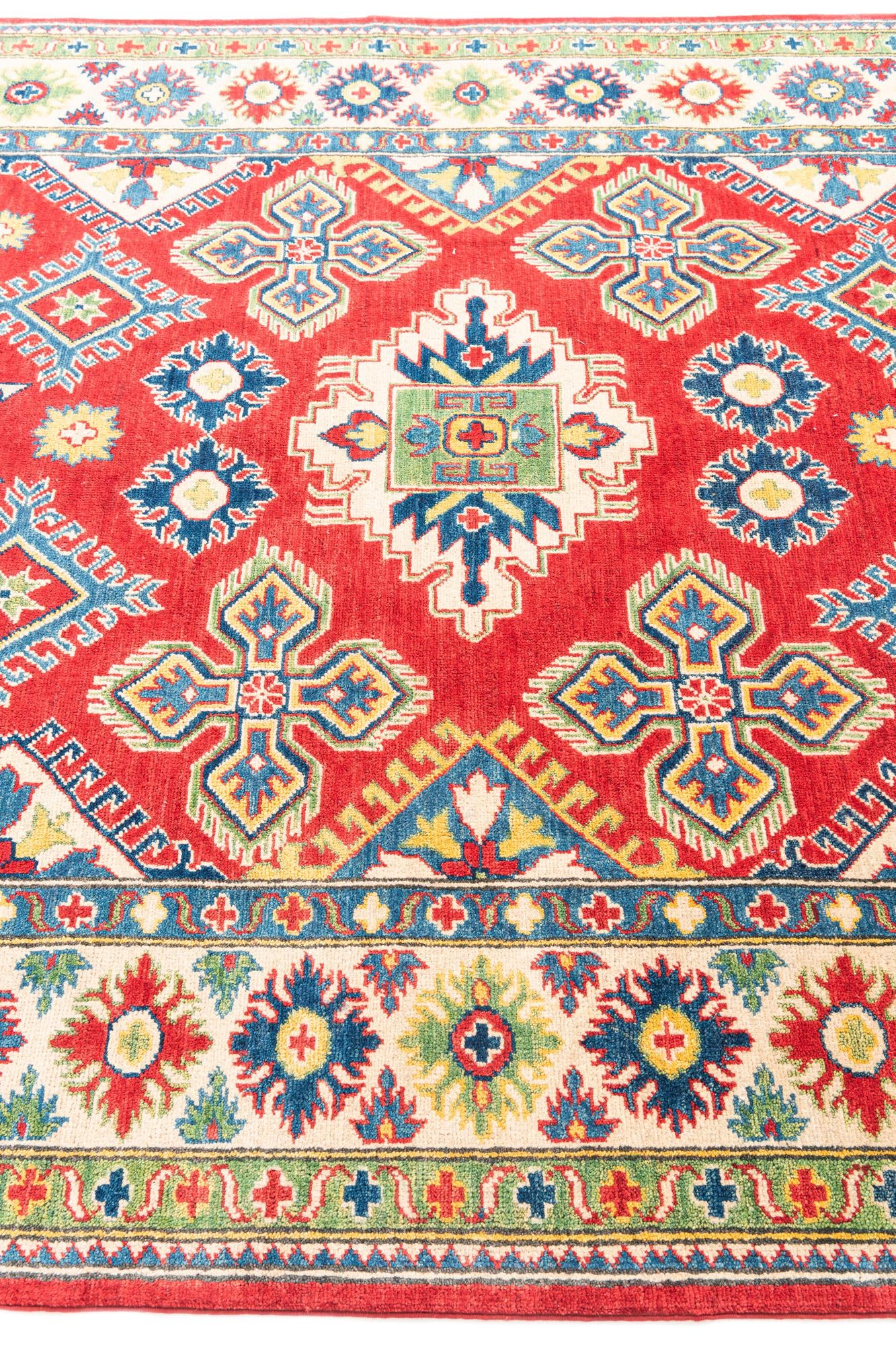 5' 10 x 9' 2 Hand Knotted Kazak Rug