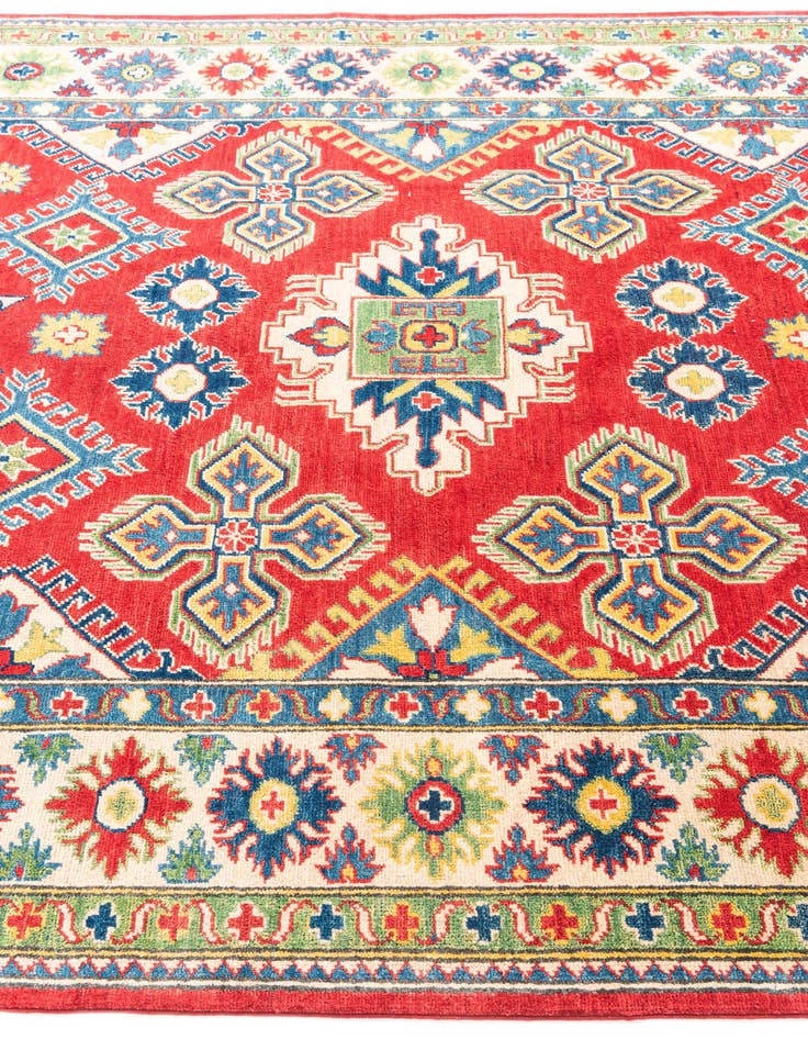 Detail image of 5' 10 x 9' 2  Hand Knotted Kazak Rug