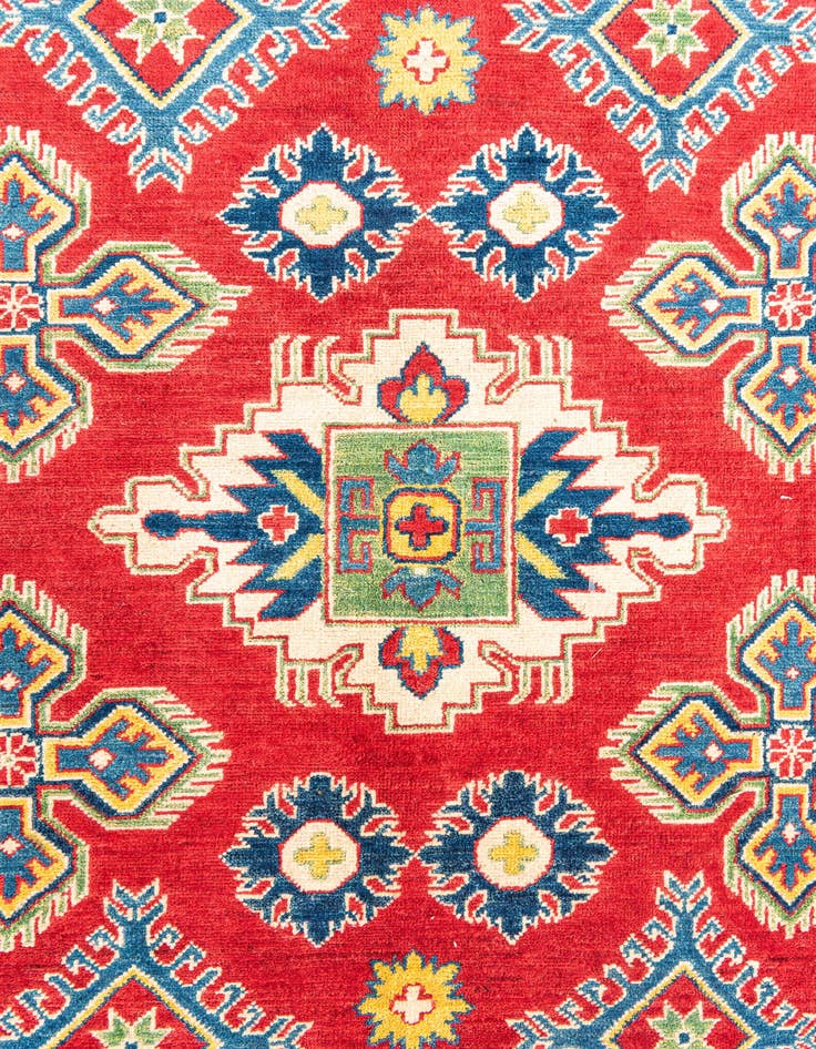 Detail image of 5' 10 x 9' 2  Hand Knotted Kazak Rug