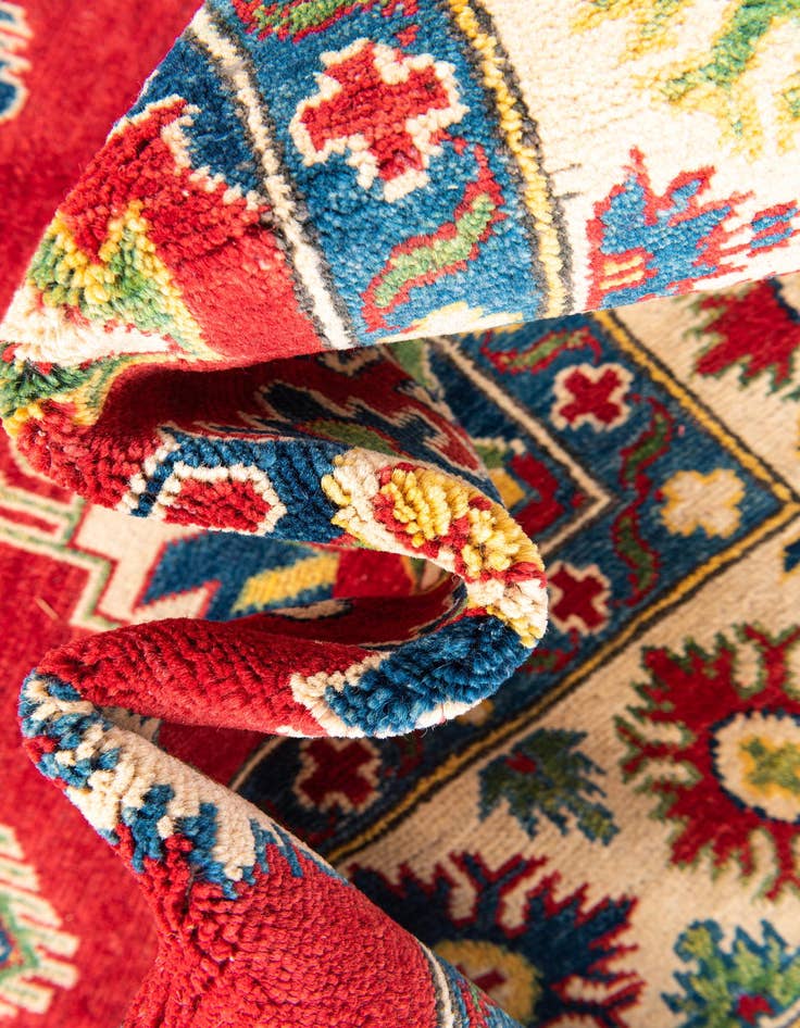 Detail image of 5' 10 x 9' 2  Hand Knotted Kazak Rug