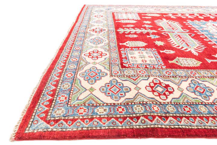 6' 6 x 9' 8 Hand Knotted Kazak Rug