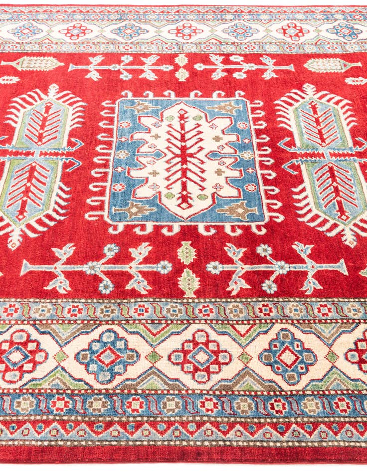 Detail image of 6' 6 x 9' 8  Hand Knotted Kazak Rug