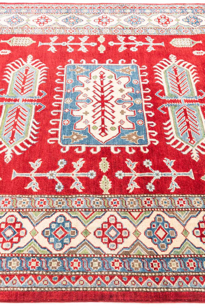 6' 6 x 9' 8 Hand Knotted Kazak Rug