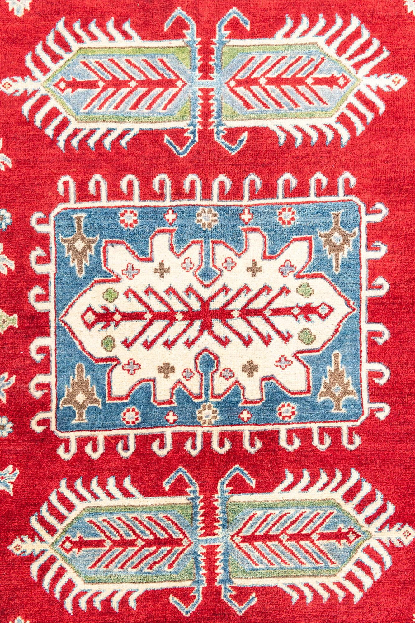 6' 6 x 9' 8 Hand Knotted Kazak Rug