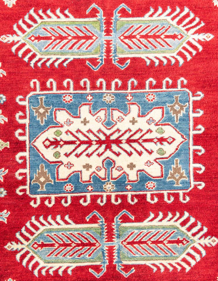 Detail image of 6' 6 x 9' 8  Hand Knotted Kazak Rug