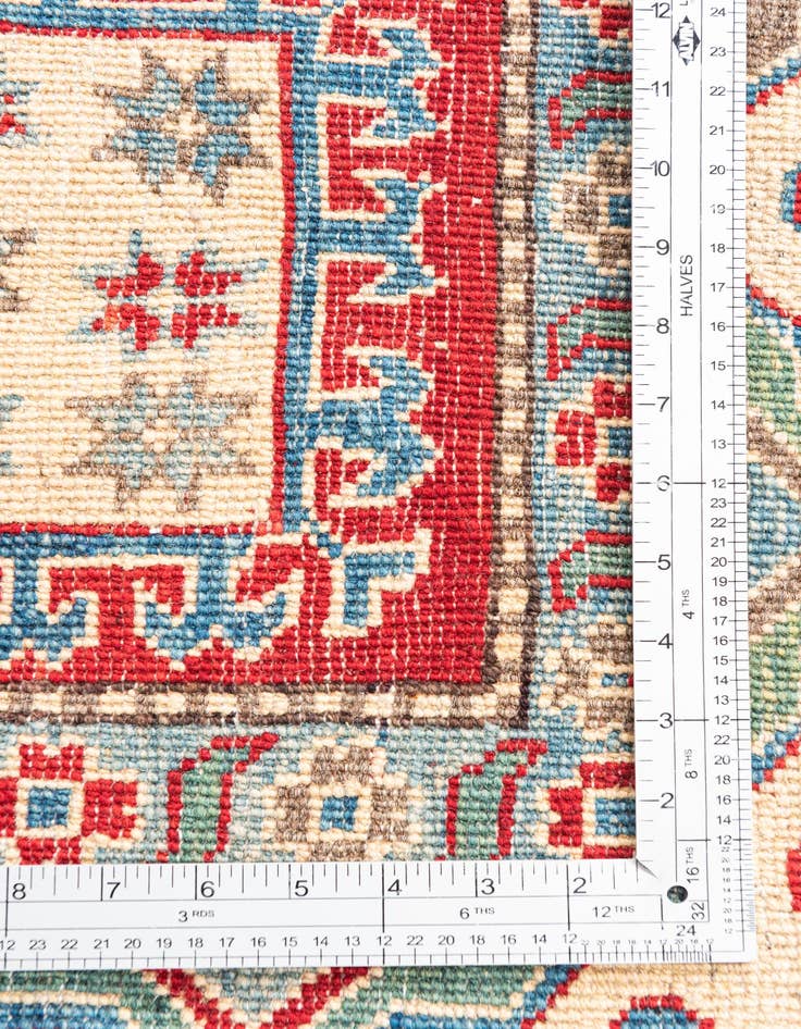 Detail image of 6' 6 x 9' 8  Hand Knotted Kazak Rug