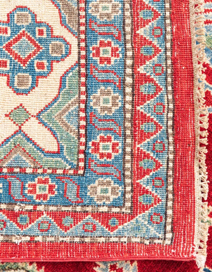 Detail image of 6' 6 x 9' 8  Hand Knotted Kazak Rug