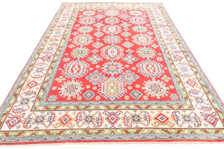 6' 7 x 9' 7 Hand Knotted Kazak Rug