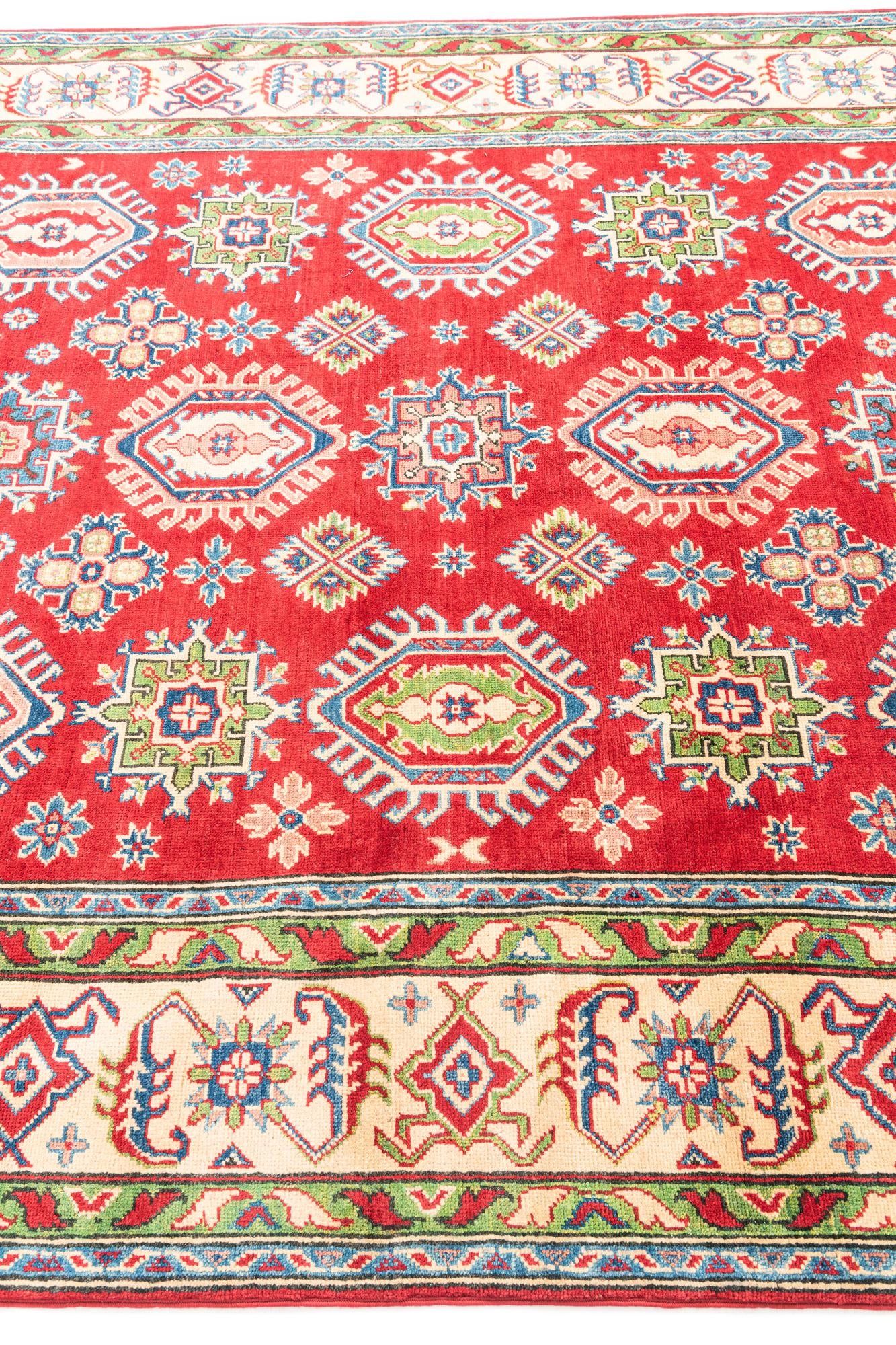 6' 7 x 9' 7 Hand Knotted Kazak Rug