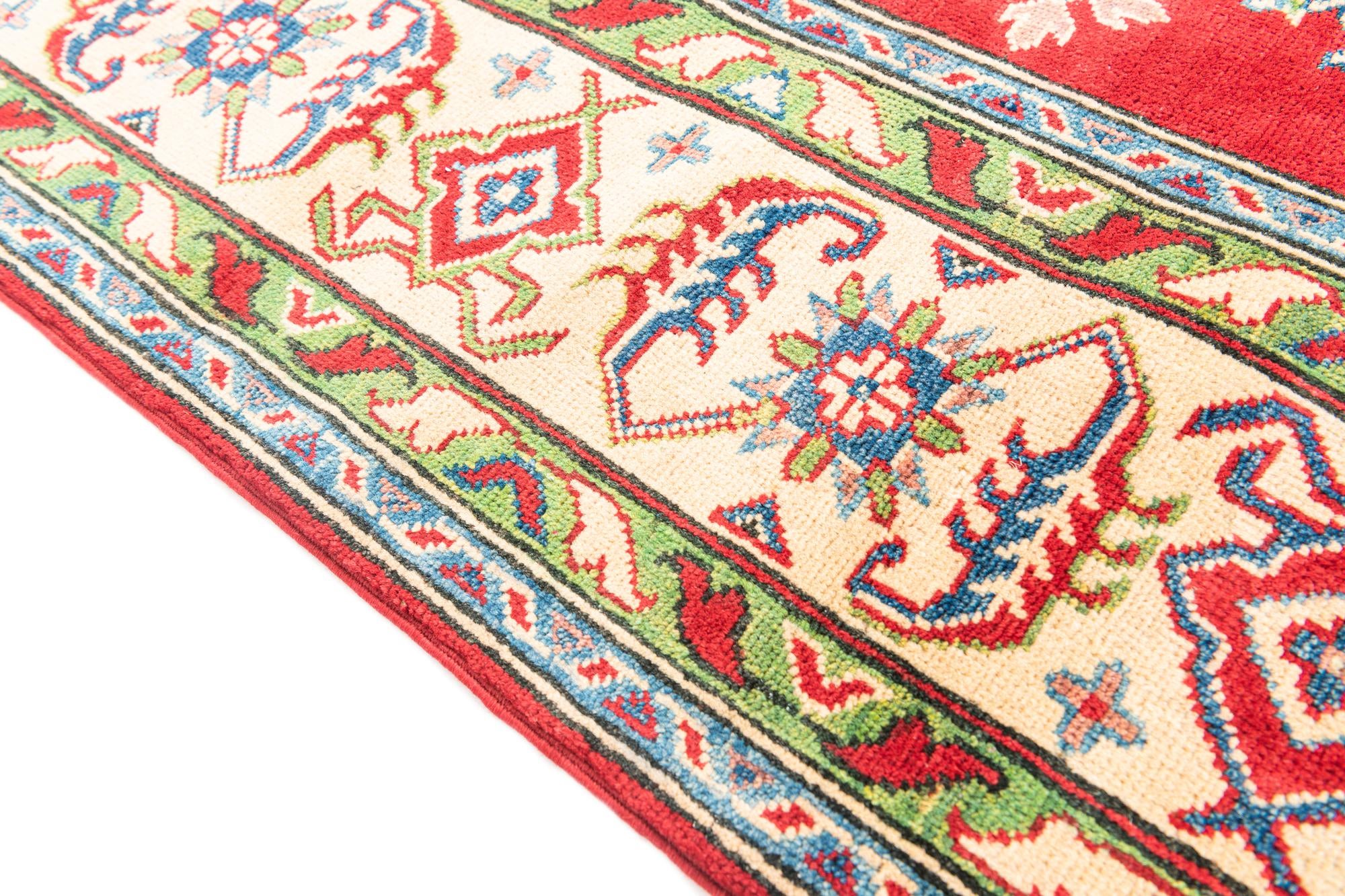 6' 7 x 9' 7 Hand Knotted Kazak Rug