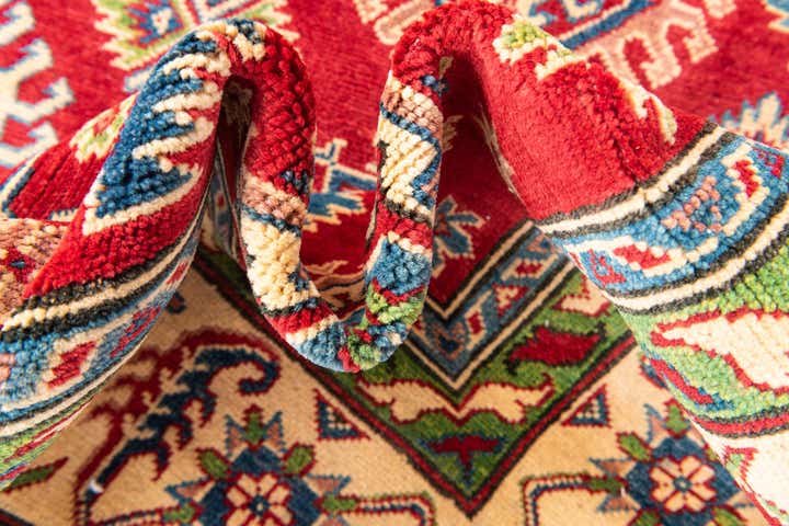 6' 7 x 9' 7 Hand Knotted Kazak Rug