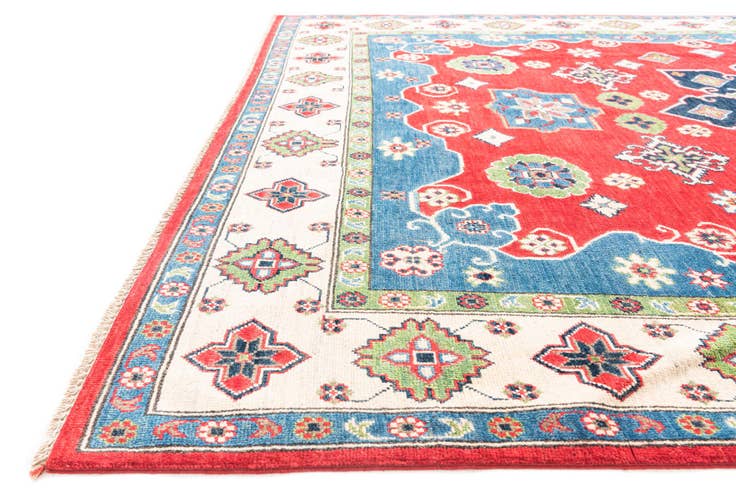 Detail image of 6' 8 x 10' Hand Knotted Kazak Rug