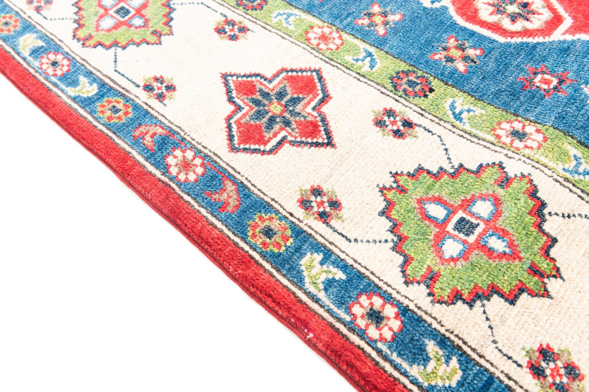6' 8 x 10' Hand Knotted Kazak Rug
