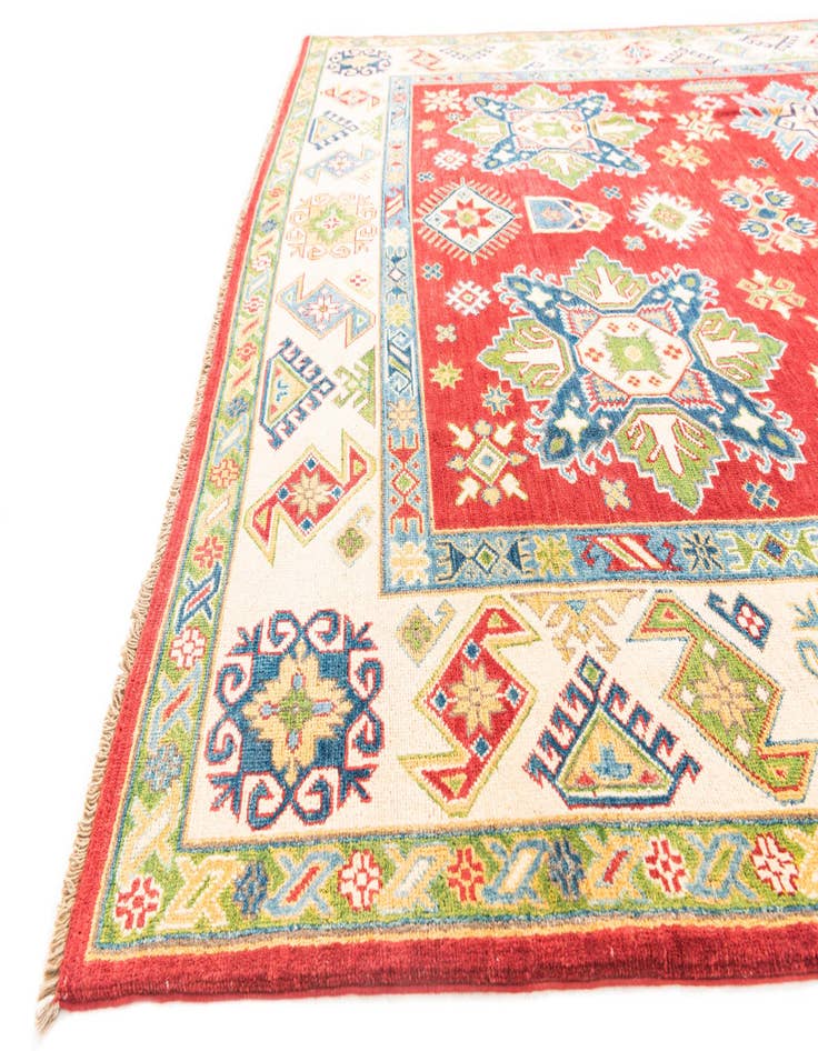 Detail image of 6' 6 x 10'  Hand Knotted Kazak Rug