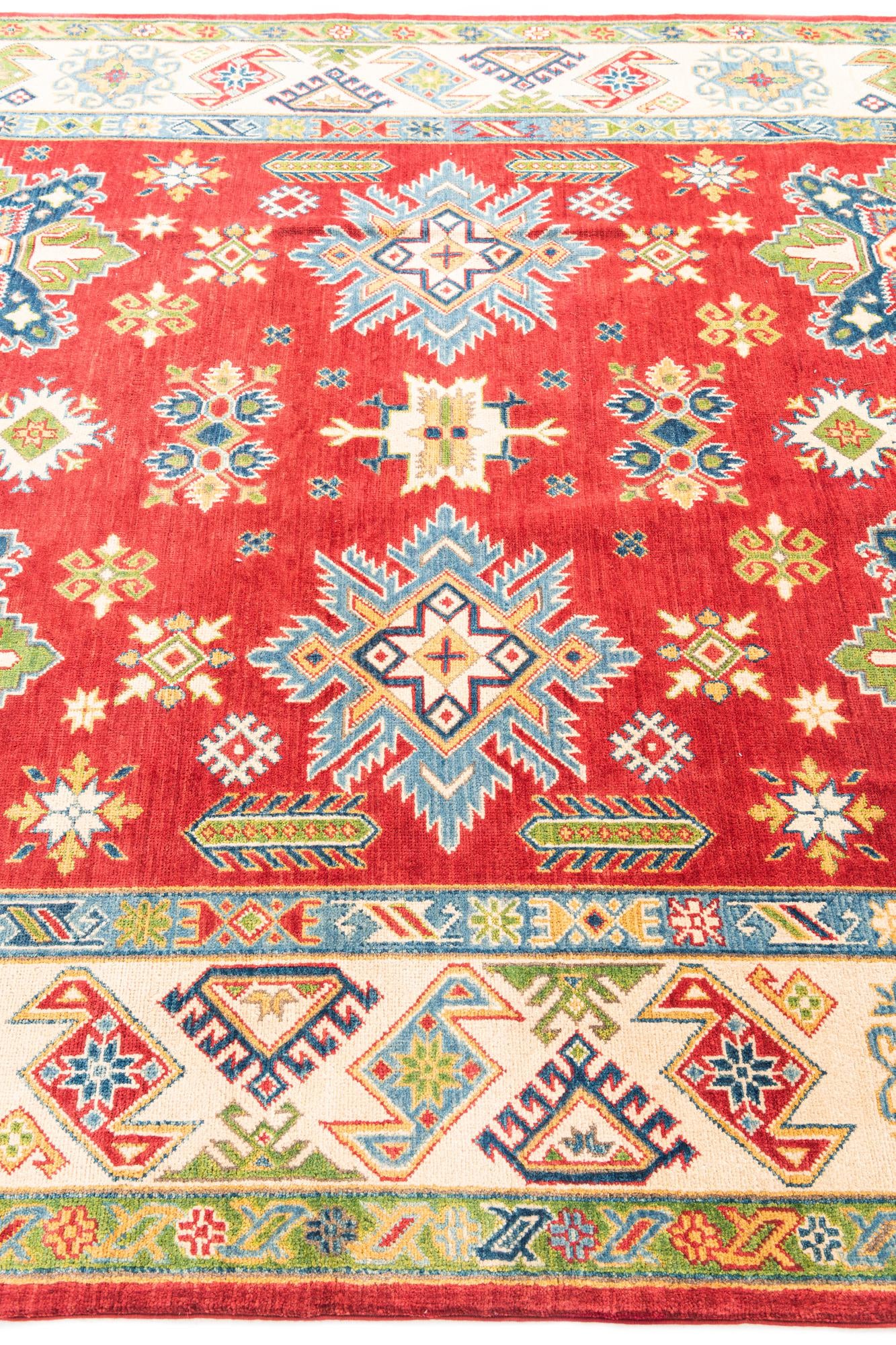 6' 6 x 10' Hand Knotted Kazak Rug