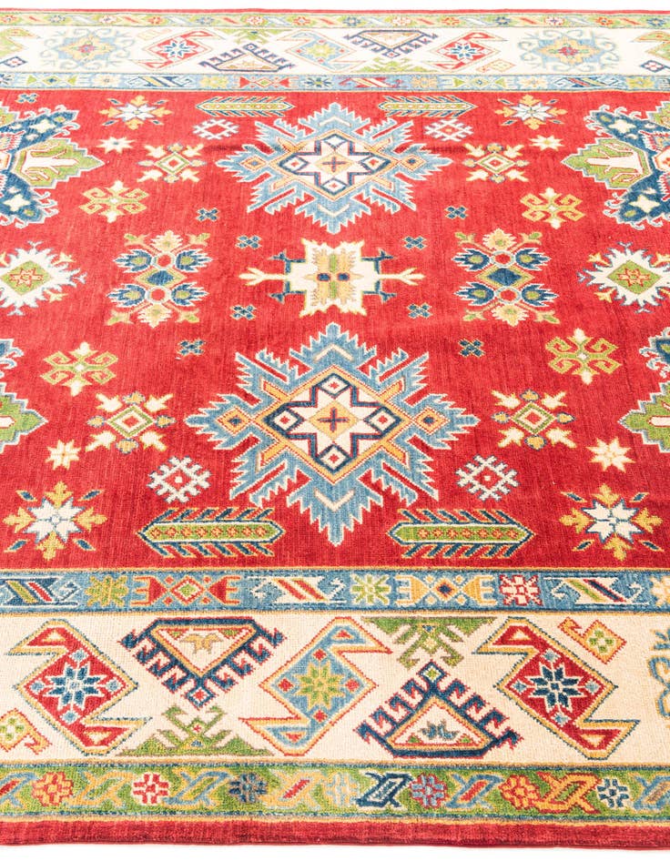 Detail image of 6' 6 x 10'  Hand Knotted Kazak Rug