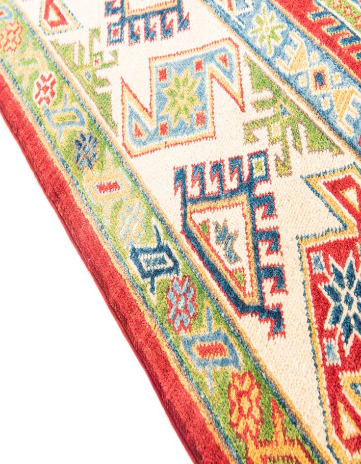 Detail image of 6' 6 x 10'  Hand Knotted Kazak Rug