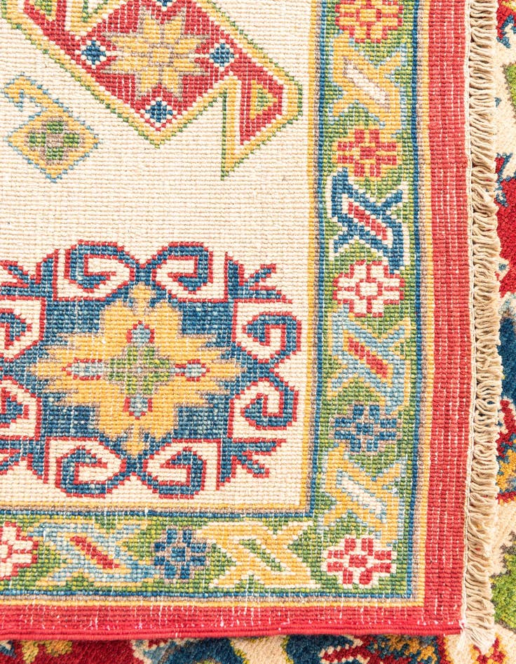 Detail image of 6' 6 x 10'  Hand Knotted Kazak Rug