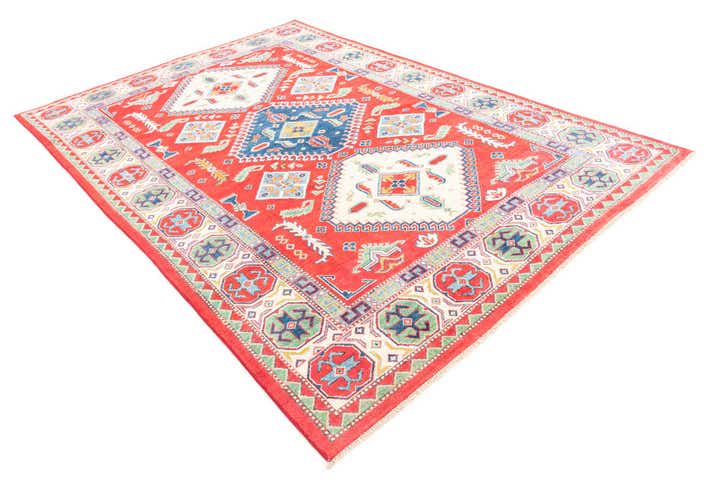 6' 4 x 9' 5 Hand Knotted Kazak Rug