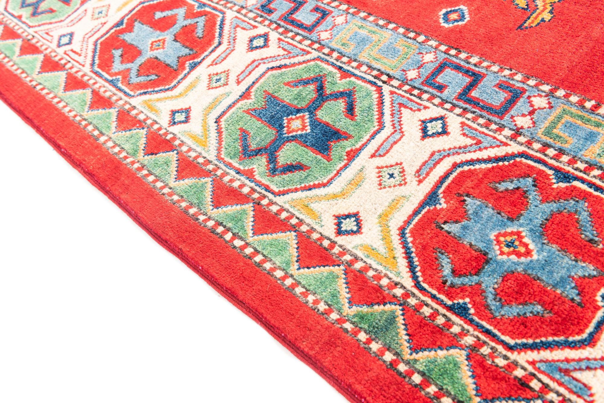 6' 4 x 9' 5 Hand Knotted Kazak Rug