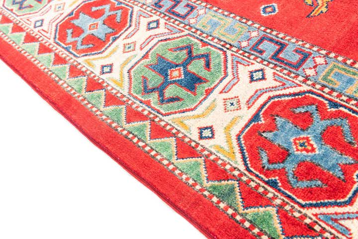 6' 4 x 9' 5 Hand Knotted Kazak Rug