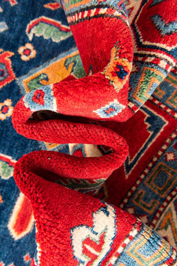 6' 4 x 9' 5 Hand Knotted Kazak Rug
