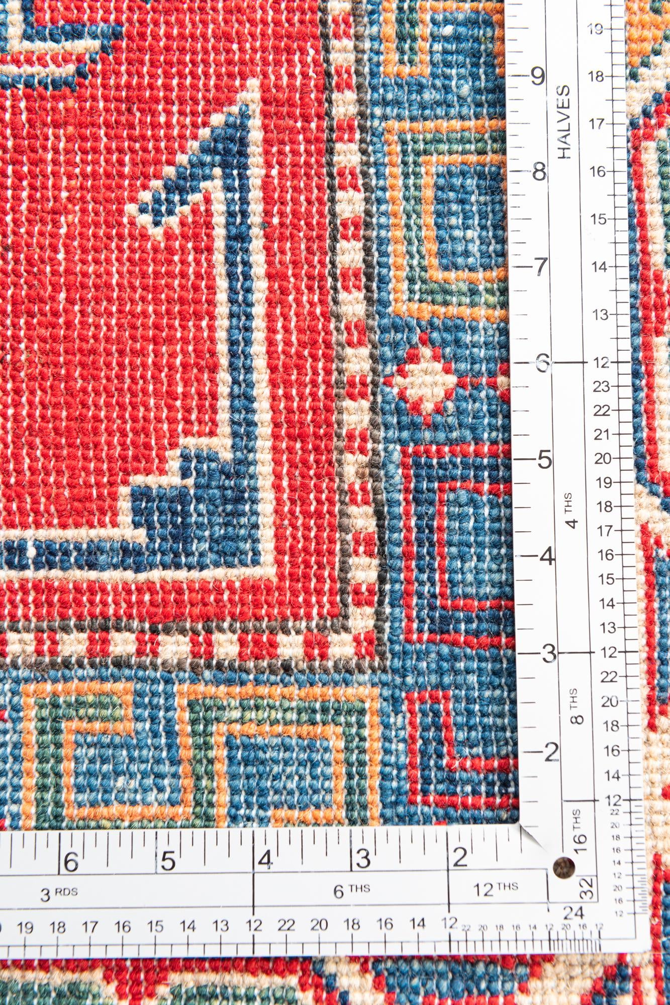 6' 4 x 9' 5 Hand Knotted Kazak Rug