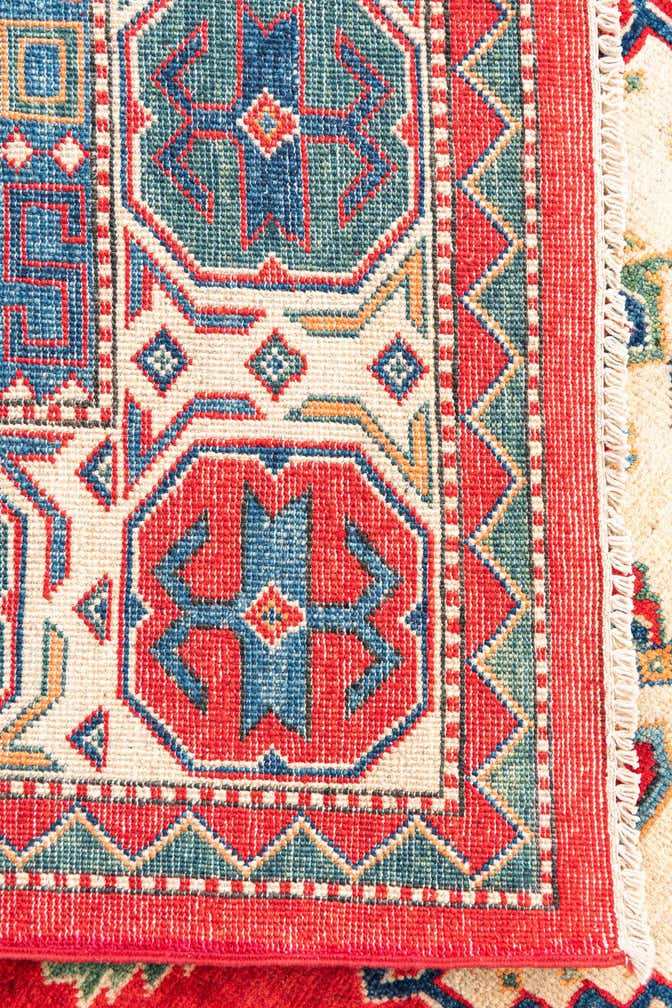 6' 4 x 9' 5 Hand Knotted Kazak Rug
