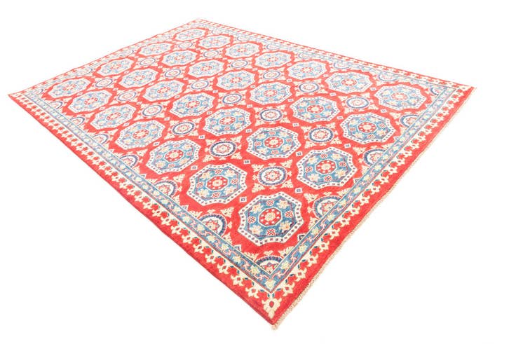 Detail image of 6' 8 x 9' 6 Hand Knotted Kazak Rug