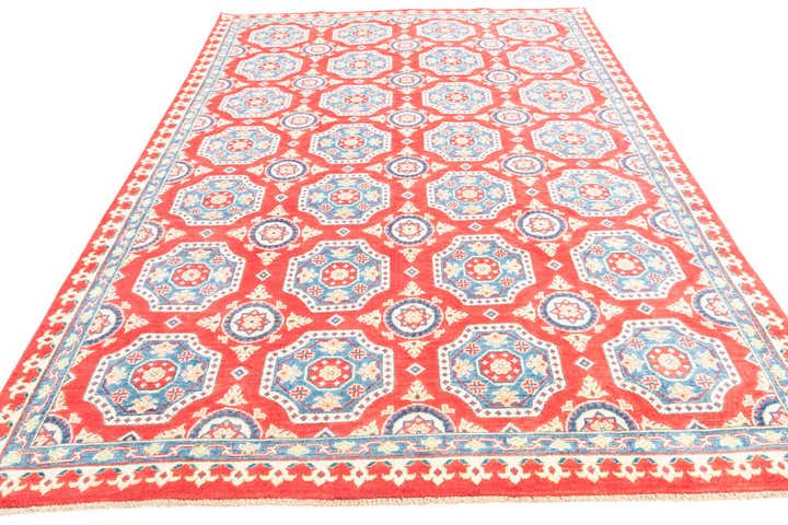 6' 8 x 9' 6 Hand Knotted Kazak Rug